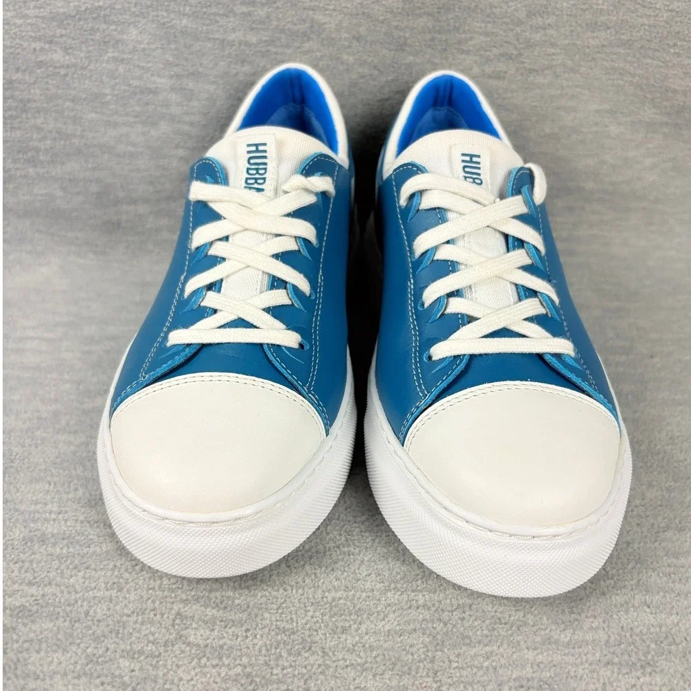 Samuel Hubbard Flight Cap Toe Sneakers Womens 6 M Teal Blue Leather Comfort
